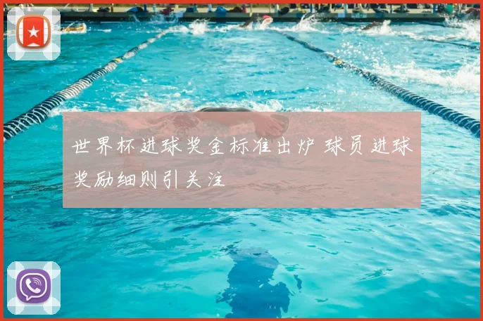 世界杯进球奖金标准出炉 球员进球奖励细则引关注